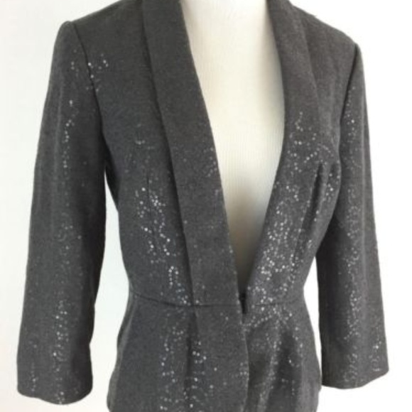 Banana Republic Jackets & Blazers - Banana Republic Jacket size 14 Gray Sequin Blazer
